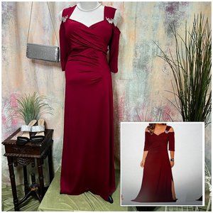NEW 📌 Cold Shoulder Plus Size Ball - Formal- Bridesmaid - Homecoming Dress